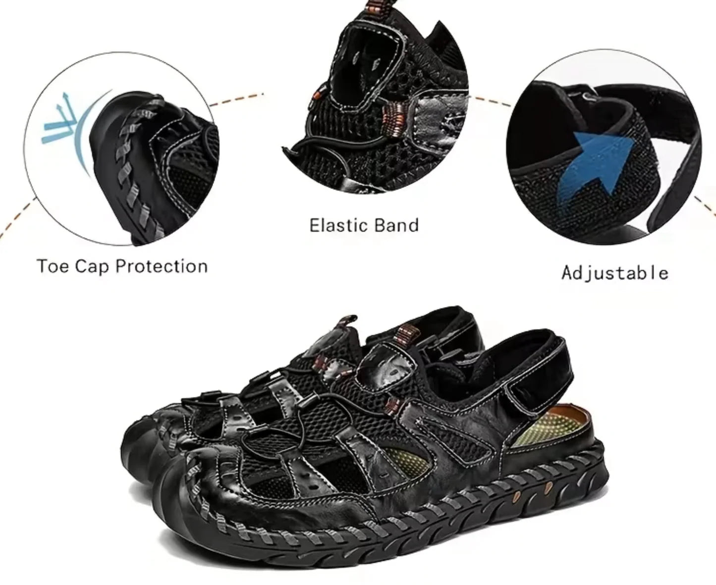 Early Summer Kickoff -45% OFF🎁 Closed-Toe Outdoor Sandals – Breathable Support for All-Day Walking