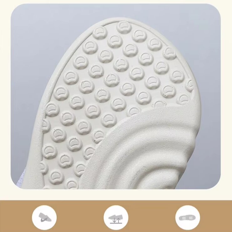 Women's Non-Slip Breathable Walking Sneakers – Soft, Thick Sole Loafers
