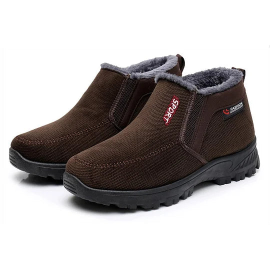(⏰LIQUIDACIÓN 50% DE DESCUENTO) Zapatos impermeables, antideslizantes y cálidos para hombre, de invierno 2024, con soporte de arco y puntera ancha para caminar