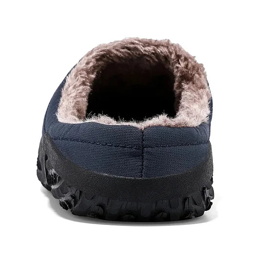 Men’s Cozy Orthopedic Slip-On Slippers — Warmth & Support, Indoors & Out