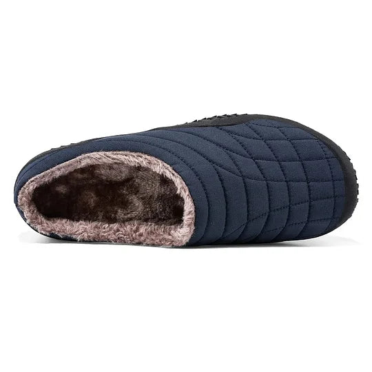 Men’s Cozy Orthopedic Slip-On Slippers — Warmth & Support, Indoors & Out