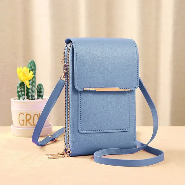 HOT SALE 45%🔥Anti-Theft RFiD Touch Screen Leather Shoulder Bag