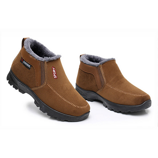(⏰LIQUIDACIÓN 50% DE DESCUENTO) Zapatos impermeables, antideslizantes y cálidos para hombre, de invierno 2024, con soporte de arco y puntera ancha para caminar