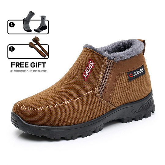 (⏰LIQUIDACIÓN 50% DE DESCUENTO) Zapatos impermeables, antideslizantes y cálidos para hombre, de invierno 2024, con soporte de arco y puntera ancha para caminar