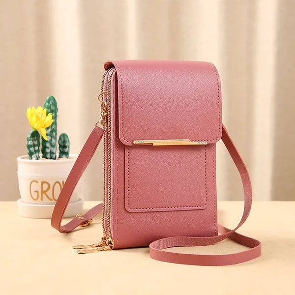 HOT SALE 45%🔥Anti-Theft RFiD Touch Screen Leather Shoulder Bag