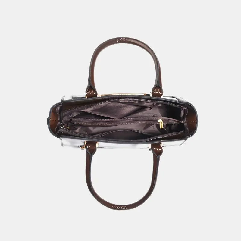 Promoción anticipada para el Día de la Madre: 49 % de descuento ❤️Bolsos tote con estampado de cocodrilo brillante para mujer