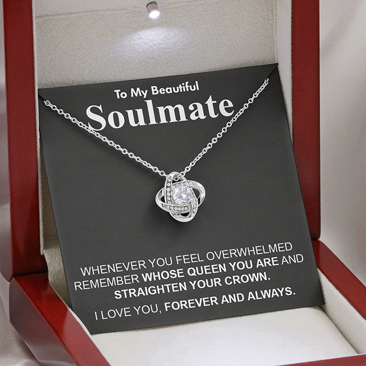 Para mi hermosa alma gemela - Siempre que lo sientas - Collar de nudo de amor